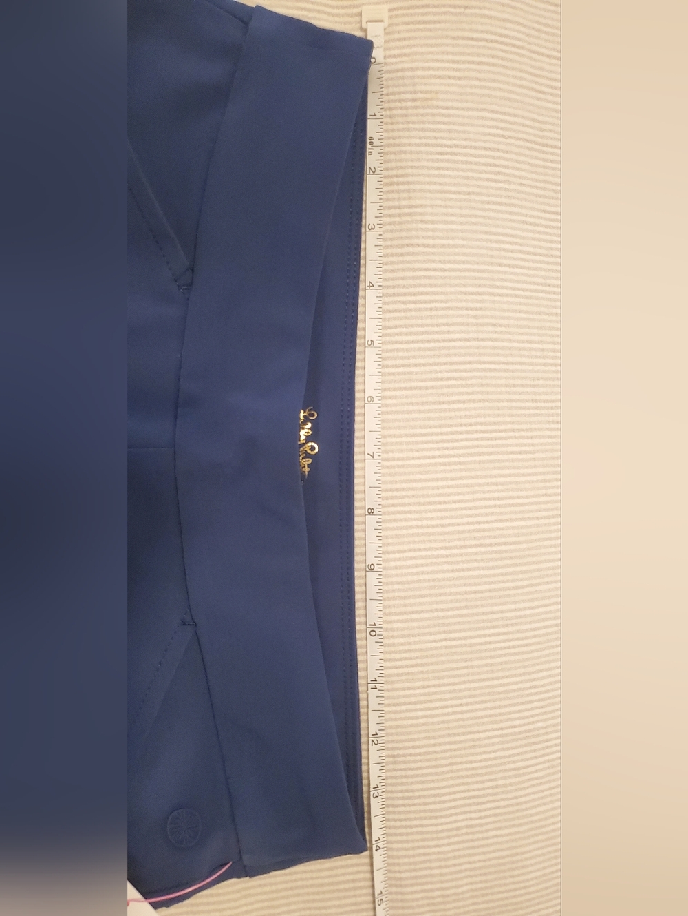 NWT - Lilly Pulitzer Luxletic Navy Crop Pants - Picture 5 of 7